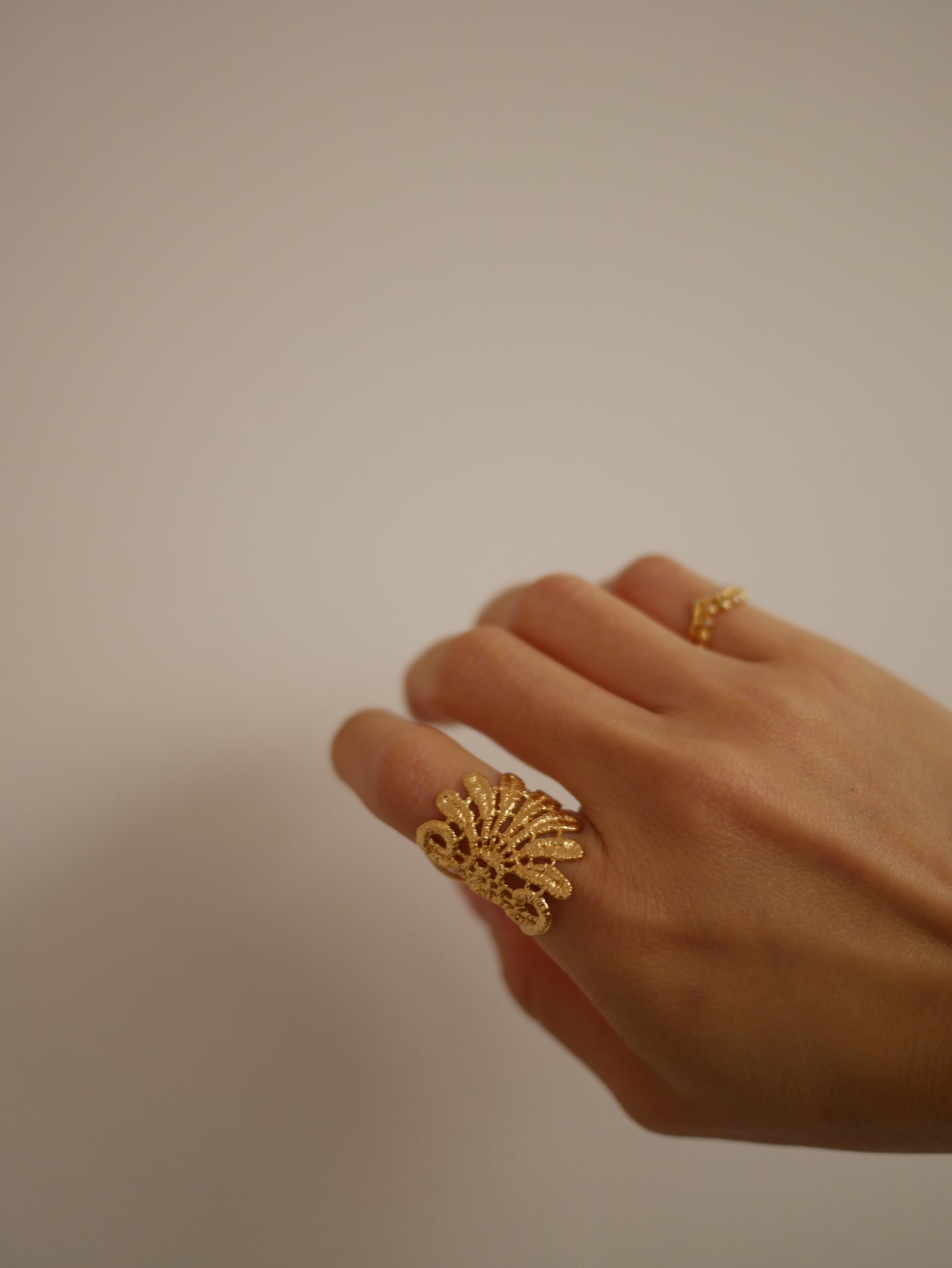 Lace feather 103蕾絲戒指