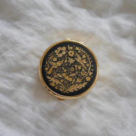195 Vintage大馬士革真金鑲嵌古董小盒