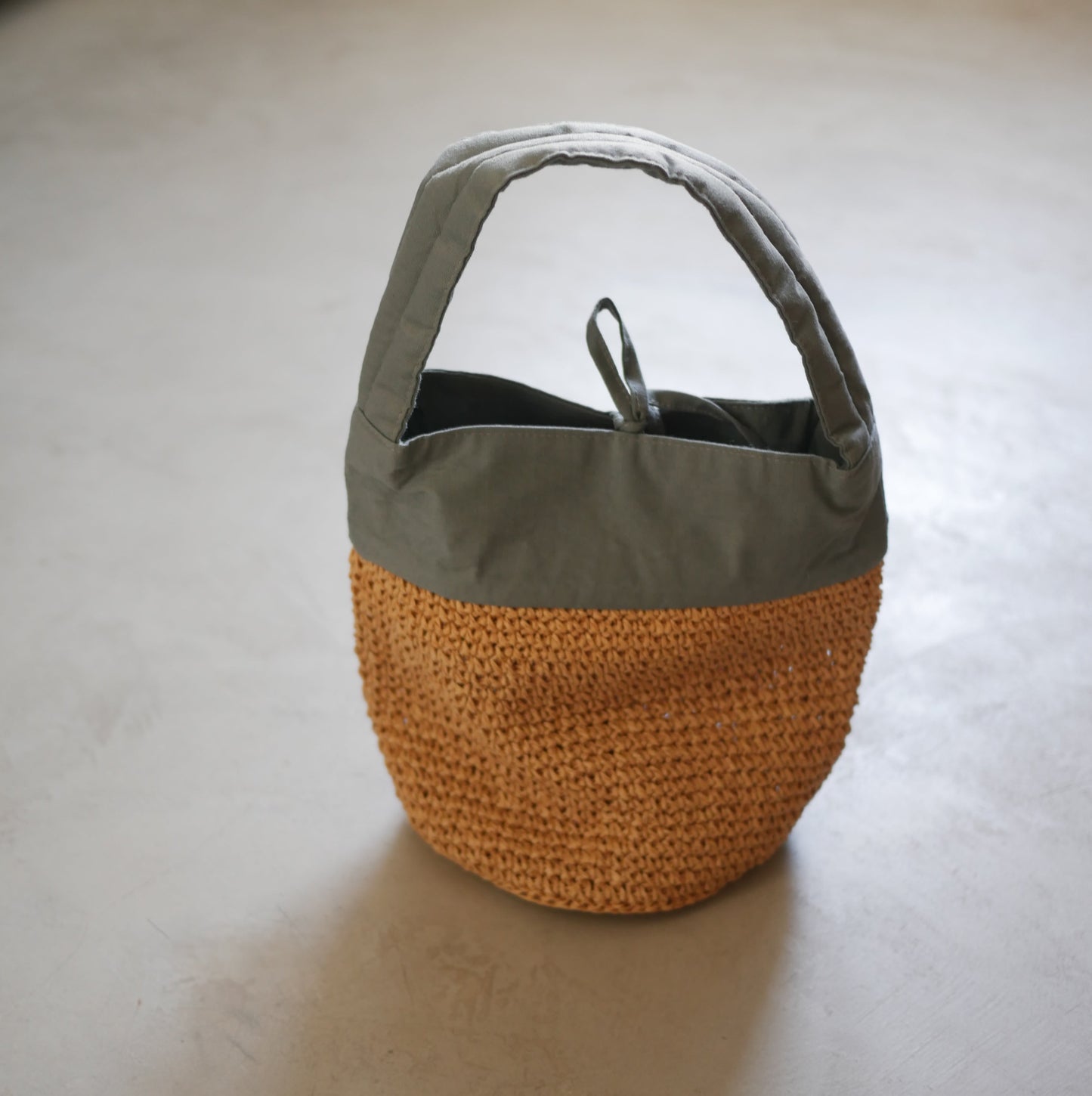 Linen Crochet亞麻草編手提袋// ENA KUAM