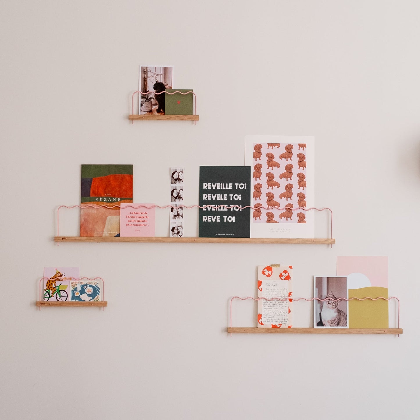 法國Gllu法式工藝木質展示壁架 Super-Poses