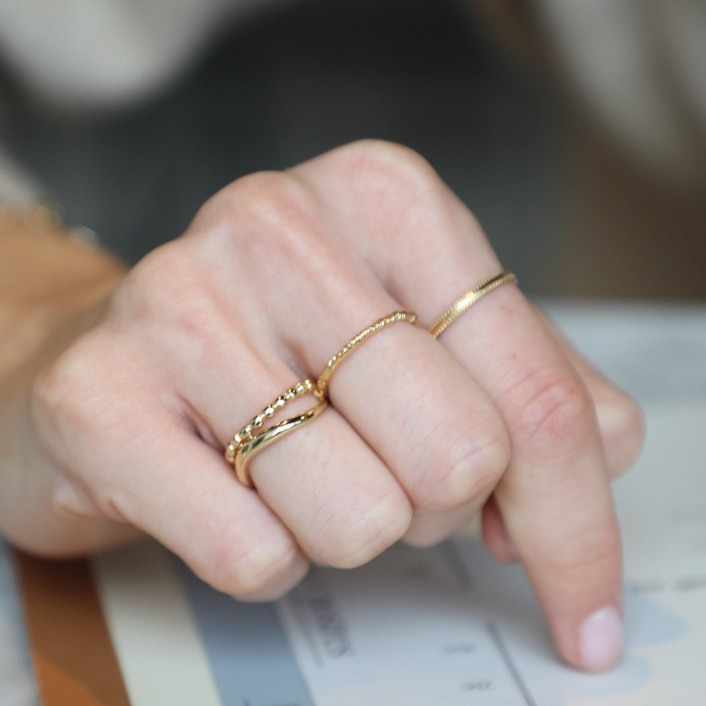 Cina Twisted Ring